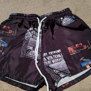 Highwaisted Drawstring black shorts